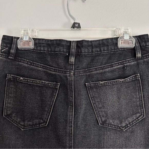 Black Refuge Denim Mini Skirt - Picture 4 of 5